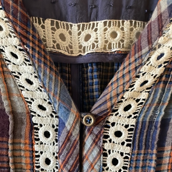 Anthropologie holding horses western boho dress plaid - Picture 6 of 8